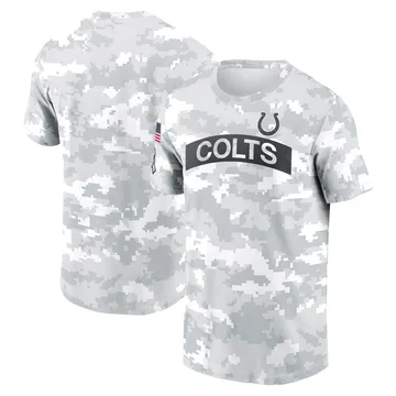 Men's Indianapolis Colts Arctic Camo 2024 Salute To Service Performance T-Shirt By Nike