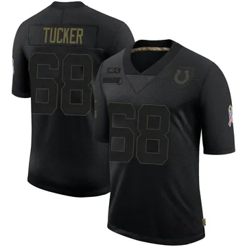 Men's Indianapolis Colts Dalton Tucker Black Limited 2020 Salute To Service Jersey By Nike