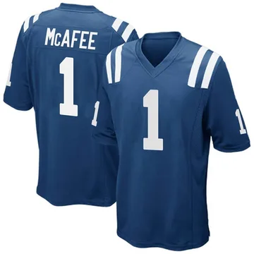 Men's Indianapolis Colts Pat McAfee Royal Blue Game Team Color Jersey By Nike
