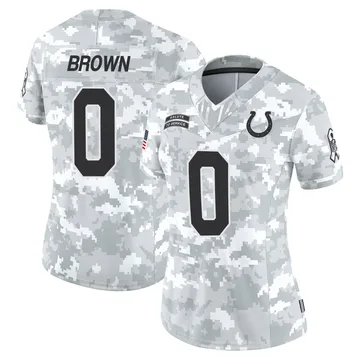 Women's Indianapolis Colts Austin Brown Arctic Camo Limited 2024 Salute to Service Jersey By Nike