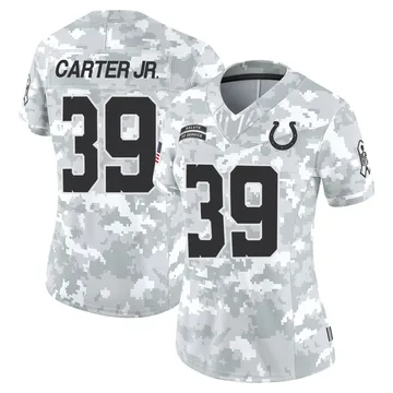 Women's Indianapolis Colts Rob Carter Jr. Arctic Camo Limited 2024 Salute to Service Jersey By Nike