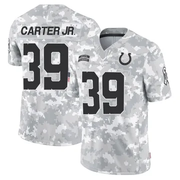 Youth Indianapolis Colts Rob Carter Jr. Arctic Camo Limited 2024 Salute to Service Jersey By Nike